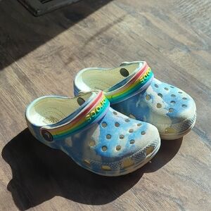 Rainbow Cloud Toddler Crocs